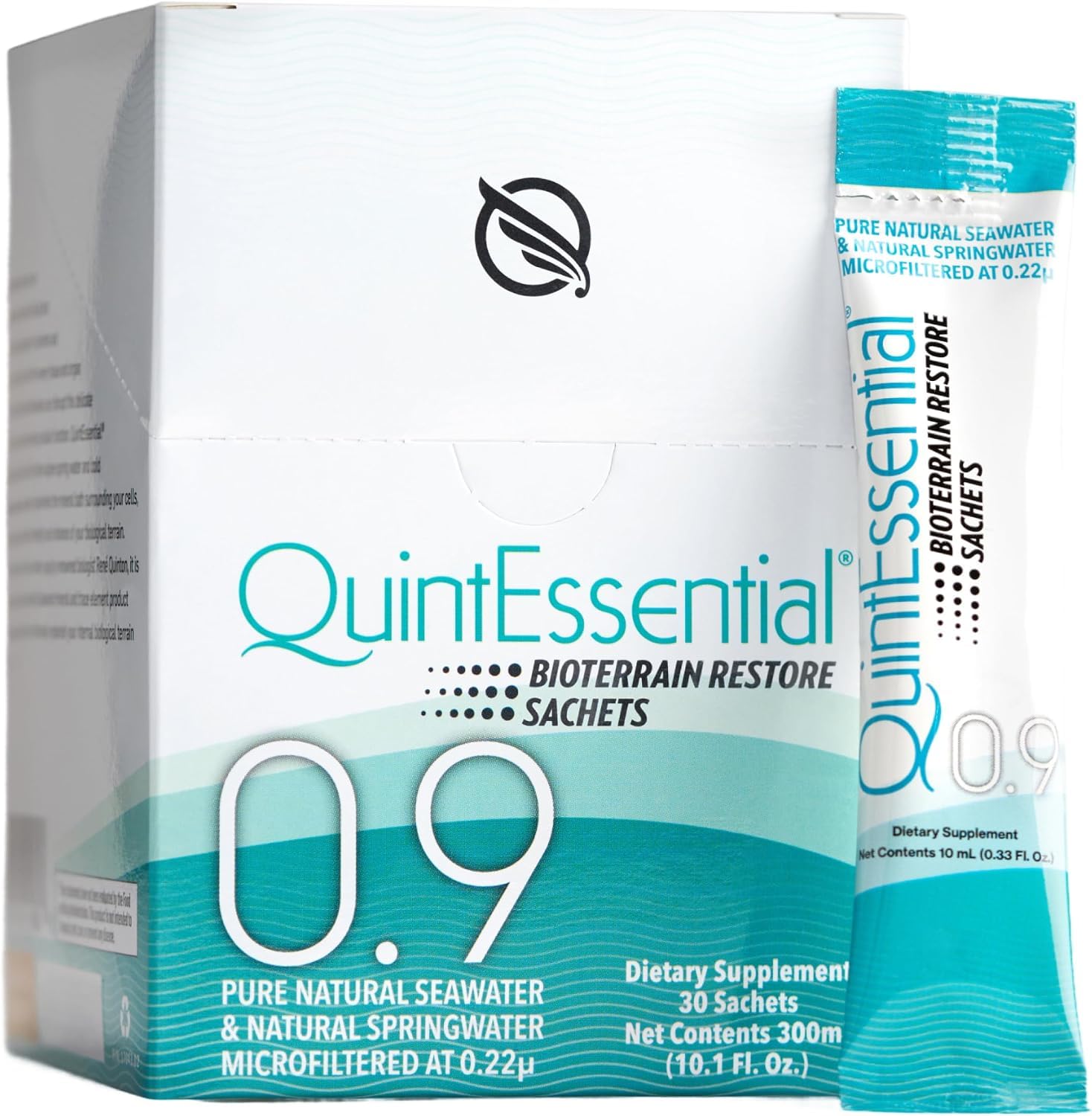 Quicksilver sachet frente del empaque mostrando portabilidad y pureza