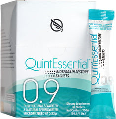 Quicksilver sachet frente del empaque mostrando portabilidad y pureza