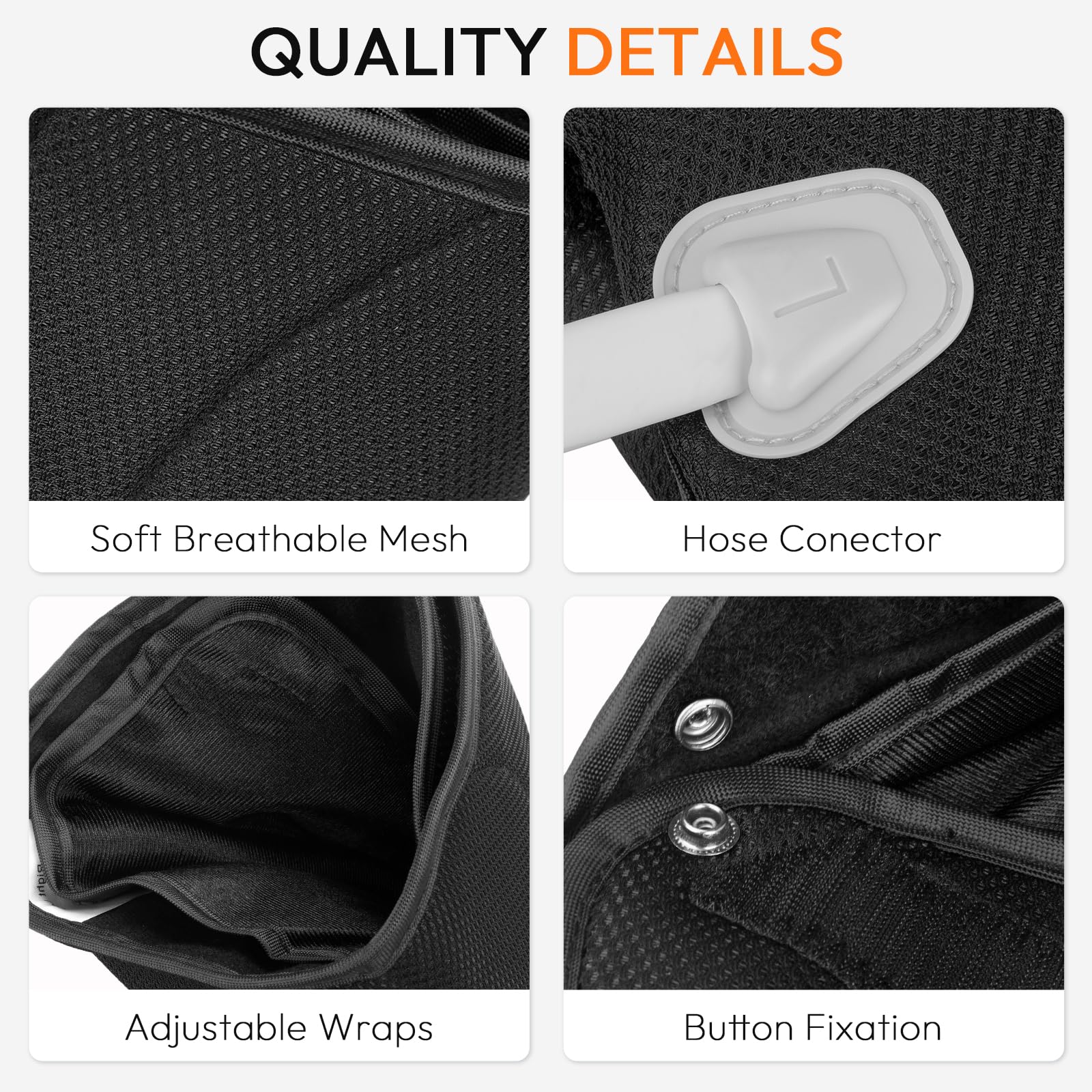 QUINEAR funda interior lavable mostrando material suave y fácil limpieza