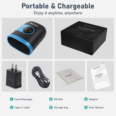 QUINEAR puerto de carga y batería mostrando la portabilidad recargable
