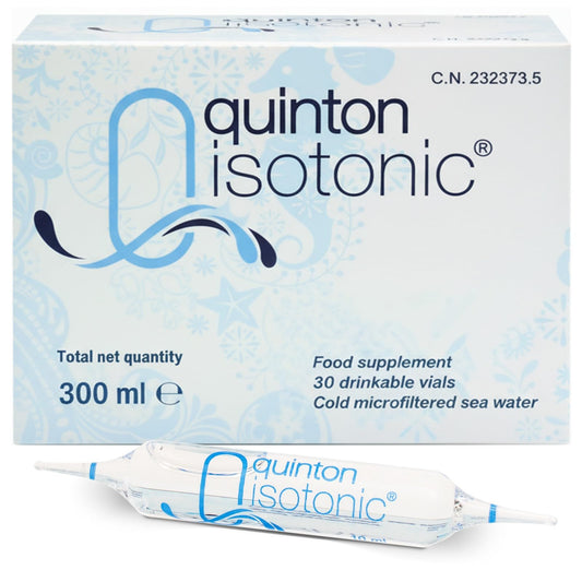 Quinton ampolla frontal mostrando el envase y uso práctico