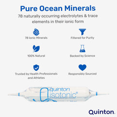 Quinton ampolla en uso sublingual para absorción rápida