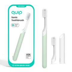 Quip cepillo Sage vista frontal con temporizador y diseño elegante