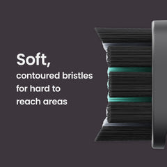 quip detalle de cerdas suaves que protege encías y facilita acceso interdental