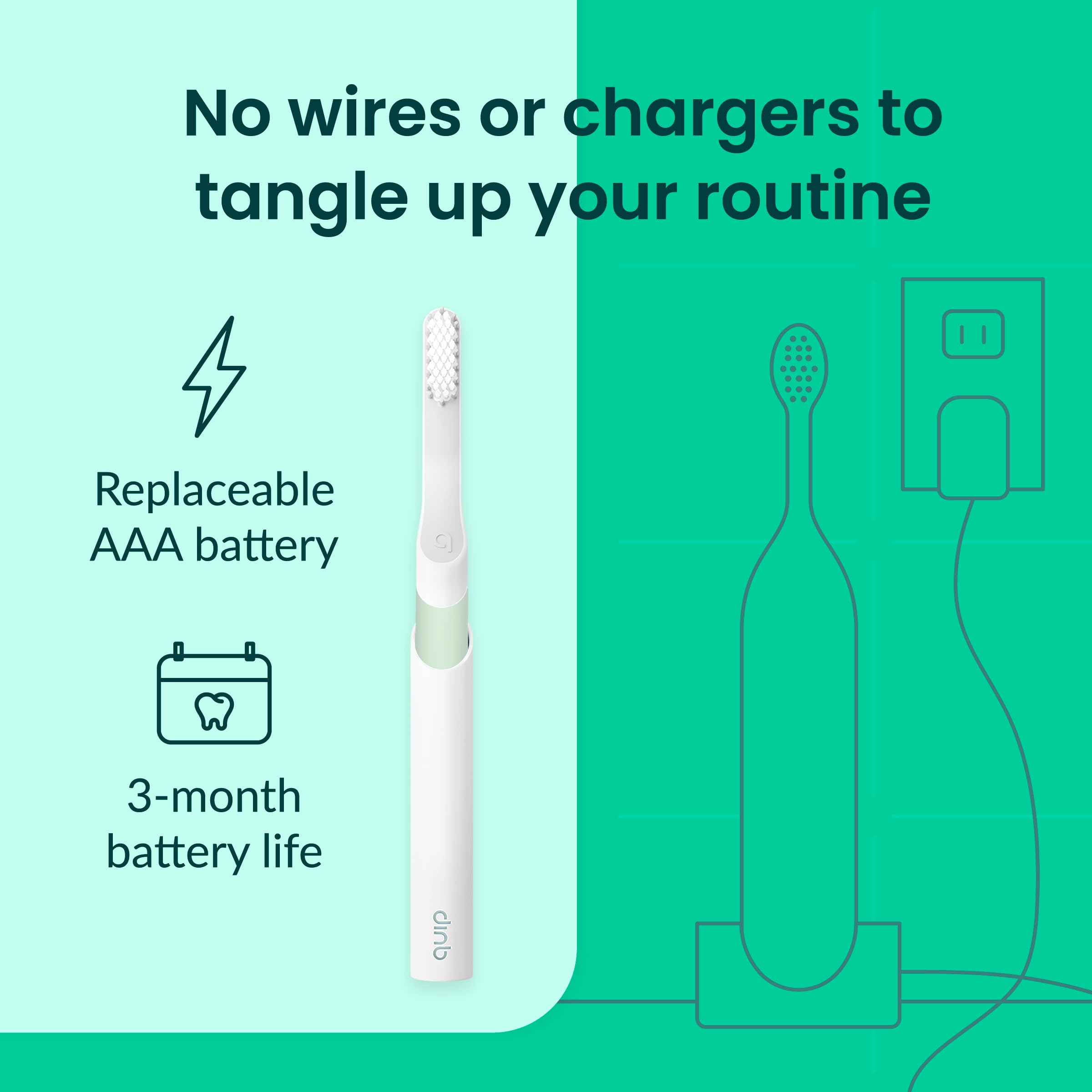 Quip en funda de viaje protegiendo el cabezal para transportar