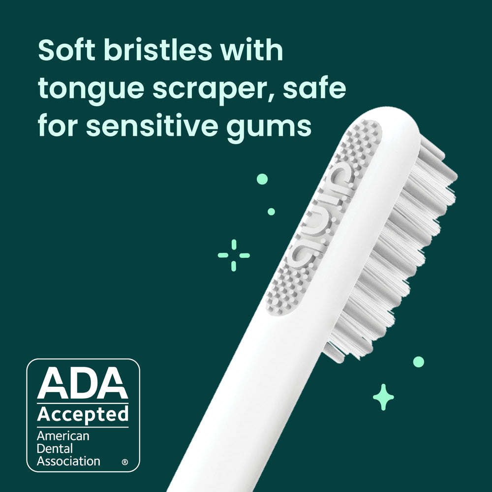 Quip en uso cepillando dientes con temporizador para rutina guiada