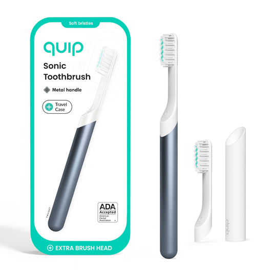 Quip metal sonic vista frontal limpia y elegante beneficio estética y agarre