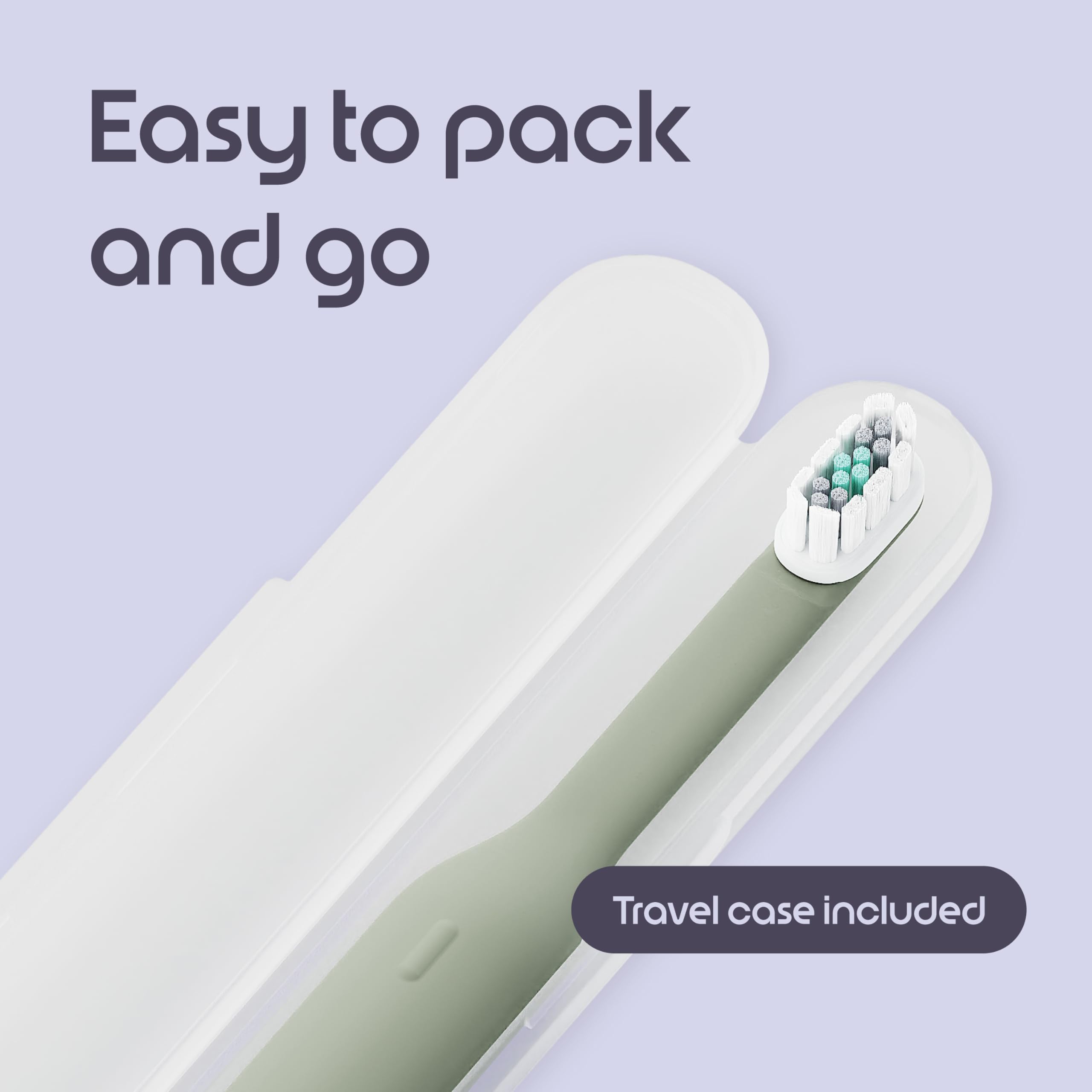 Quip presentación del pack completo con accesorios listos para viajar