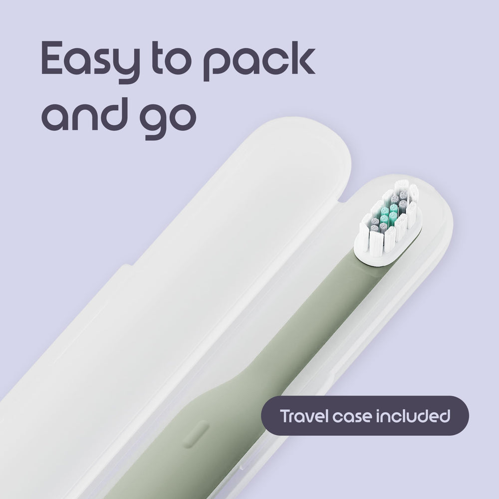 Quip presentación del pack completo con accesorios listos para viajar