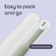 Quip presentación del pack completo con accesorios listos para viajar