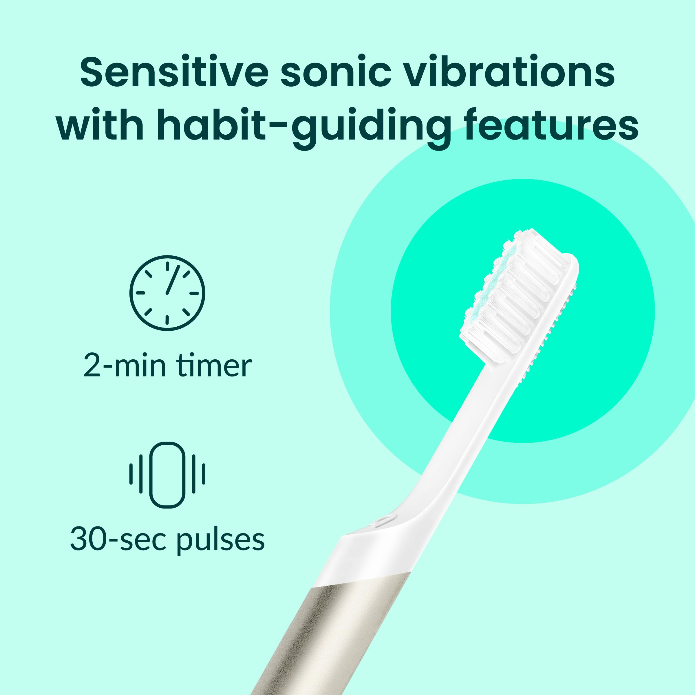 quip cerdas suaves detalle que protege encías sensibles
