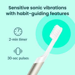 quip cerdas suaves detalle que protege encías sensibles