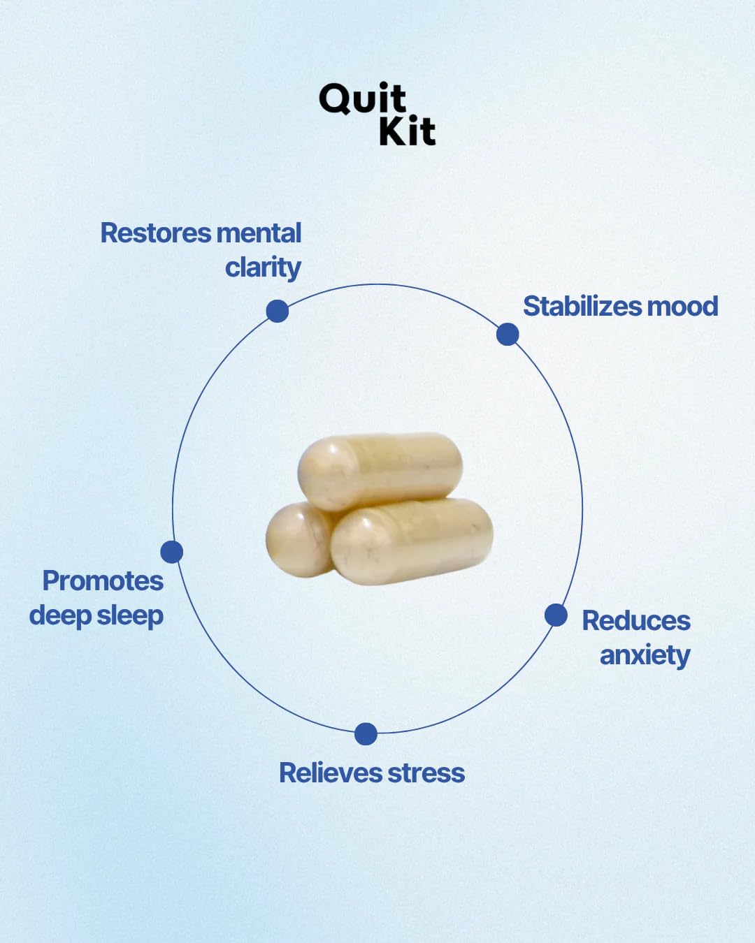 Quit Kit complemento nocturno junto a almohada para mejor descanso