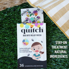 Quitch detalle del adhesivo que asegura protección y confort
