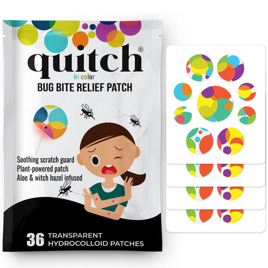 Quitch frontal del paquete mostrando diseño y portabilidad