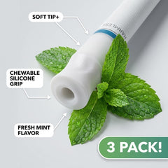 Primer plano del material del inhalador QuitGo resaltando acabado natural