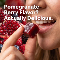 QUJLOR bolsa con frutas pomegranate berry destacando el sabor y atractivo natural