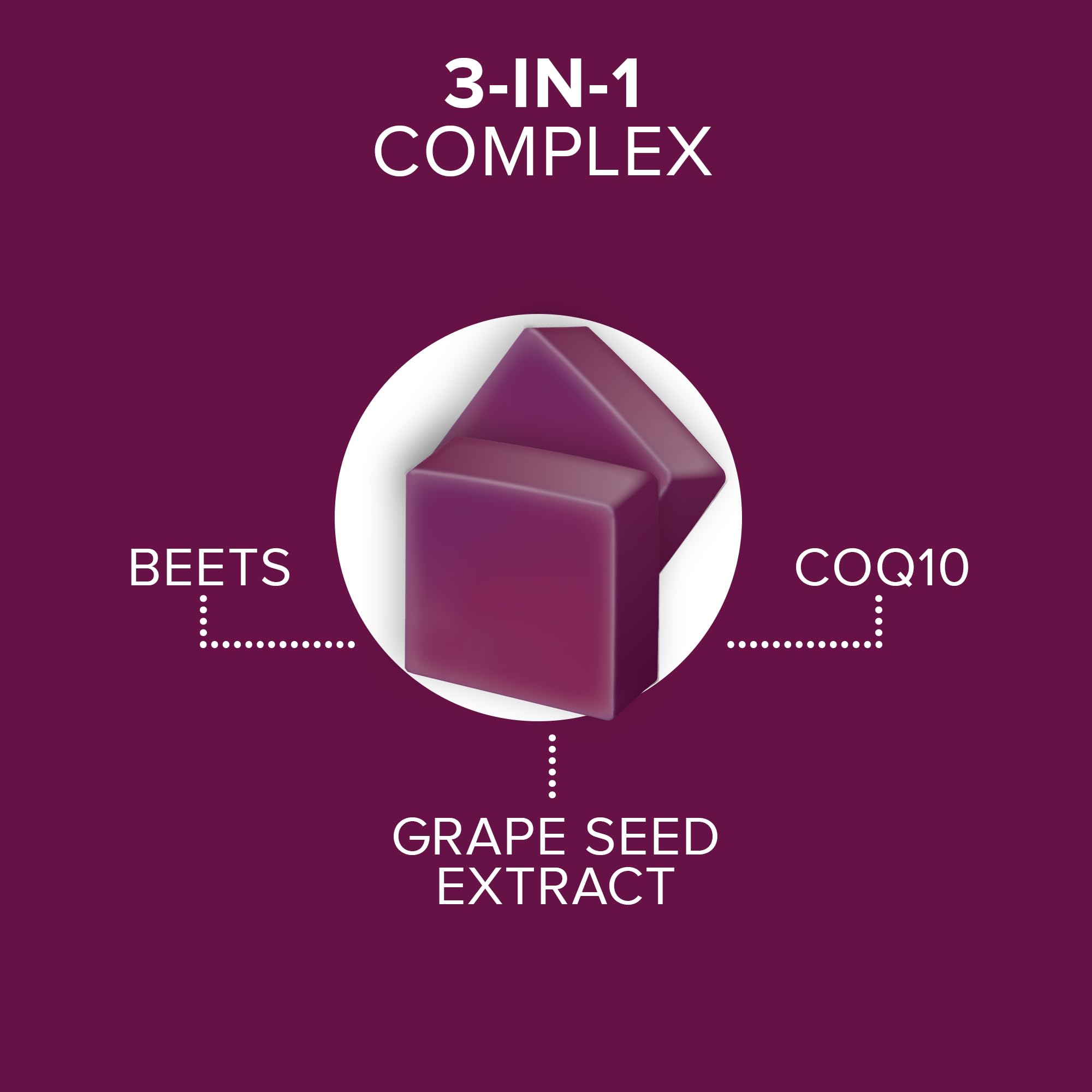 Qunol primer plano de una gomita resaltando forma masticable y sabor