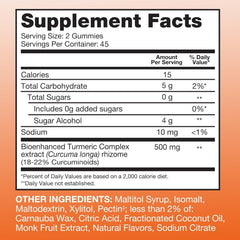 Qunol etiqueta nutricional visible para conocer ingredientes