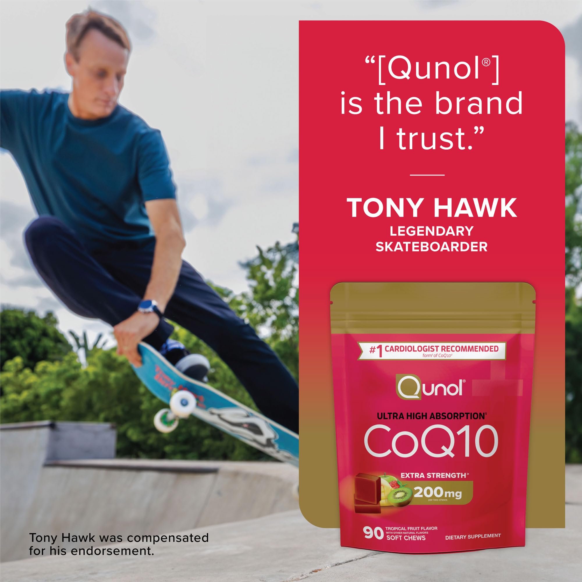 Qunol frasco en cocina, estilo de vida práctico y accesible