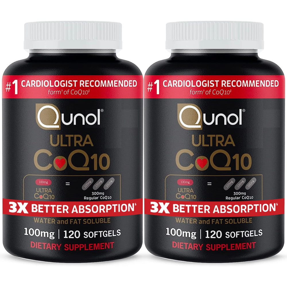 Qunol Ultra frontal del envase mostrando 240 softgels y claridad del producto