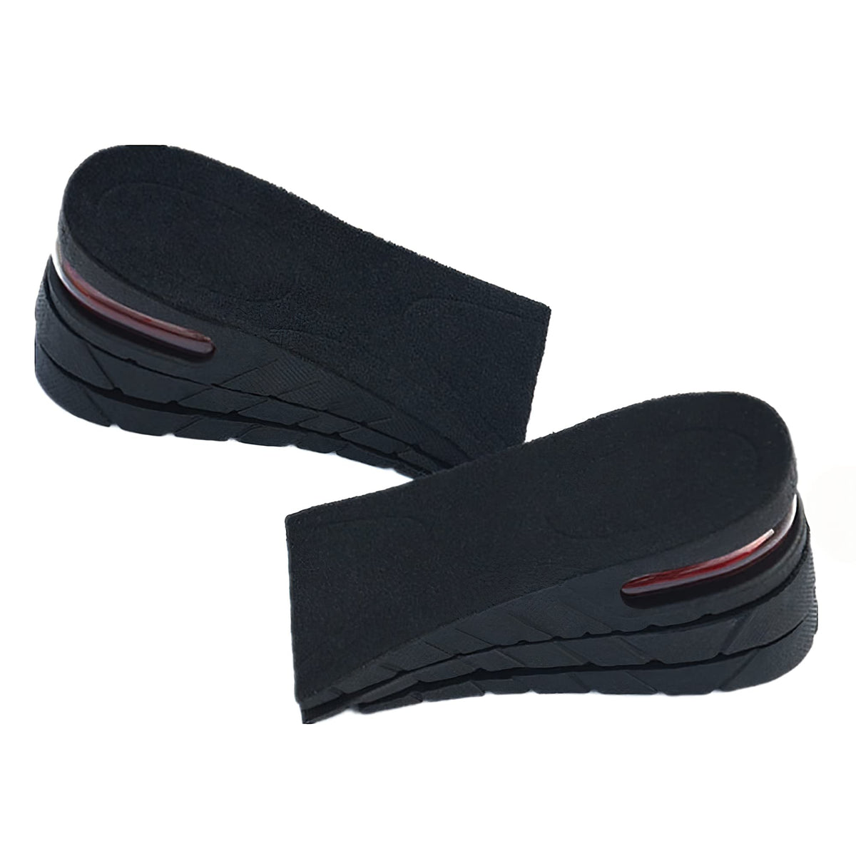 QUXIANG plantilla frontal mostrando capas y discreción para aumentar altura