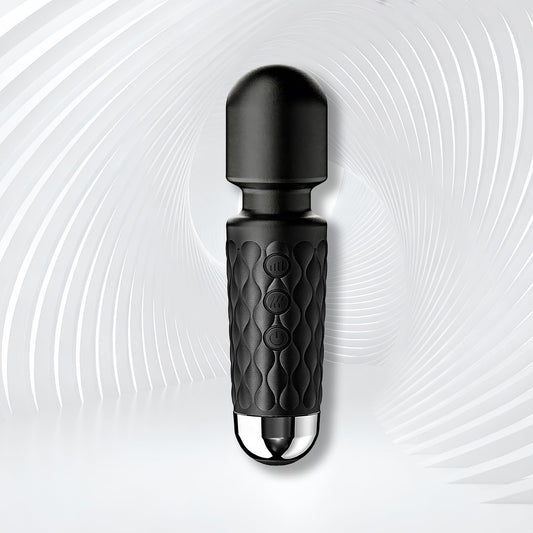 QZTDDTQ masajeador portátil vista frontal, diseño ergonómico y potencia