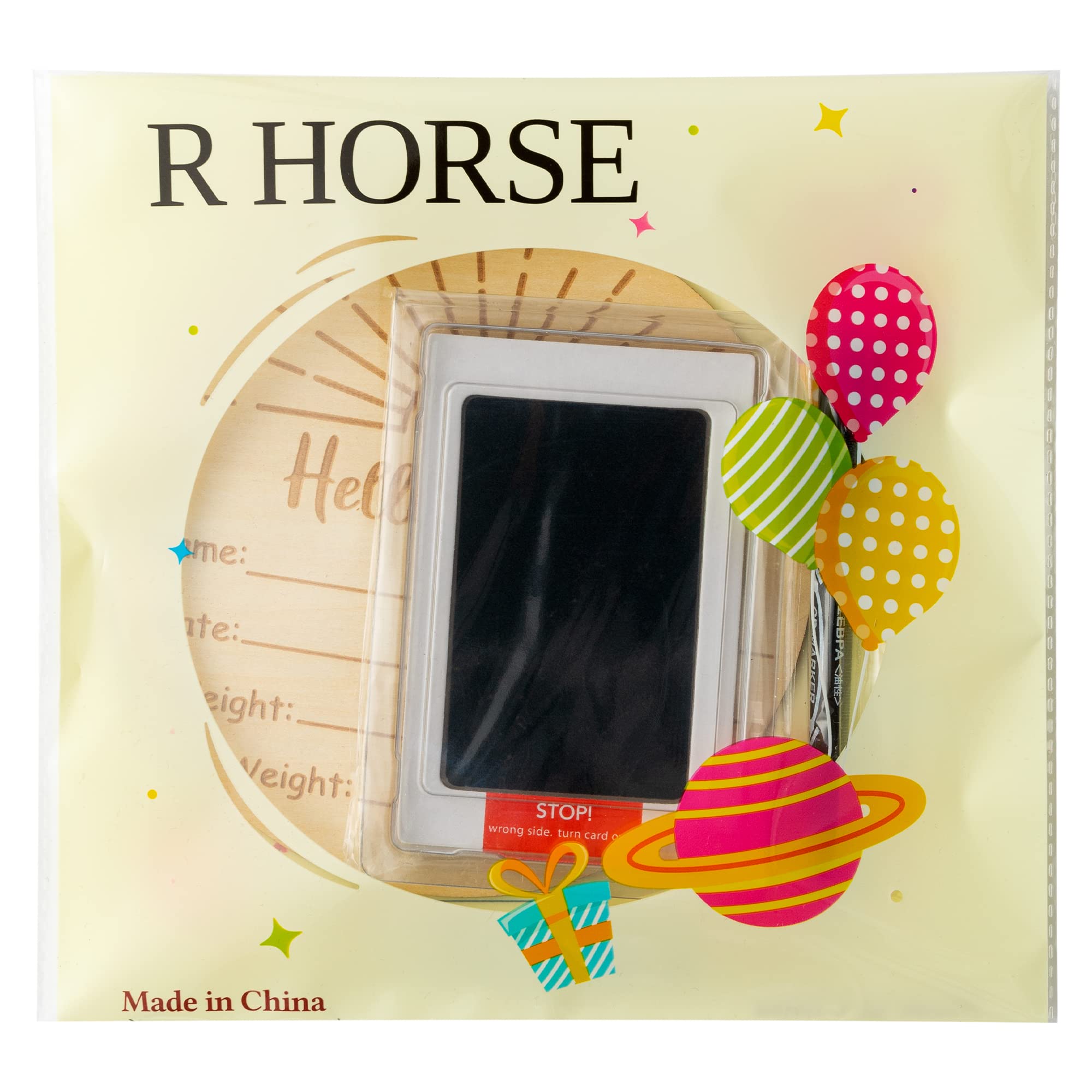 R HORSE comparativa tamaño con mano adulta, clarifica proporciones