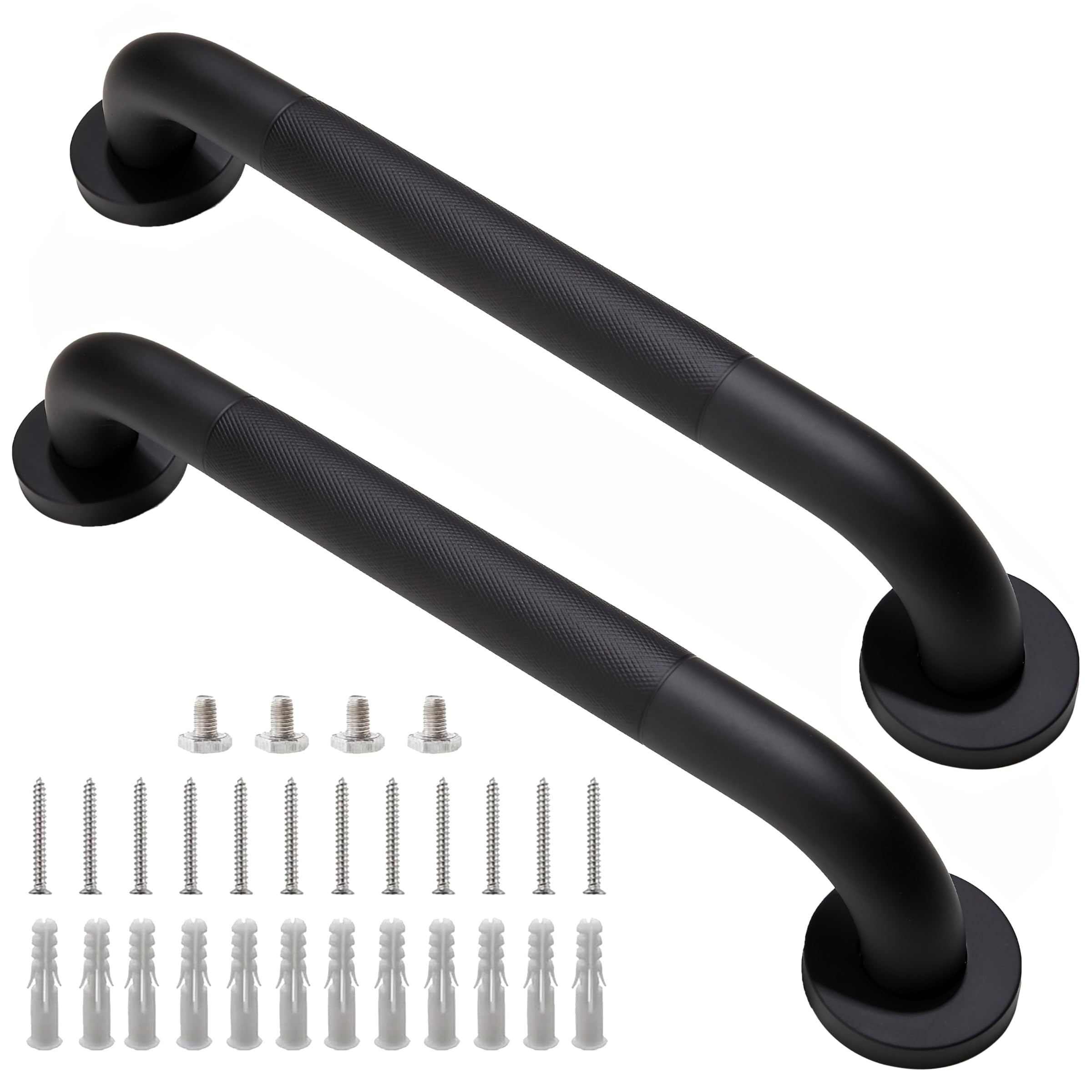 Rackickyer barra frontal pack de dos en negro mostrando diseño minimalista y seguridad