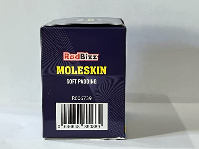 RadBizz perfil flexible del moleskin adaptado a curva del pie, reduce desplazamiento