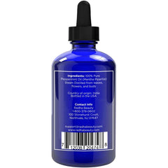 Radha Beauty botella junto a regla, muestra tamaño 4 oz práctico