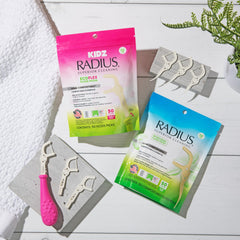 RADIUS producto en baño moderno, beneficio de conveniencia diaria