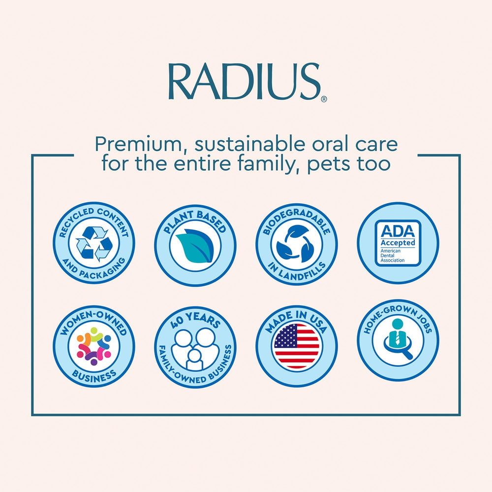 RADIUS comparación de tamaño en mano para entender cantidad útil