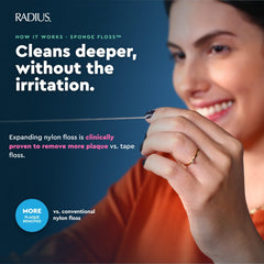 RADIUS primer plano del hilo con recubrimiento y tacto suave