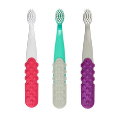 RADIUS Totz Plus frontal del paquete mostrando los tres colores y beneficio confianza
