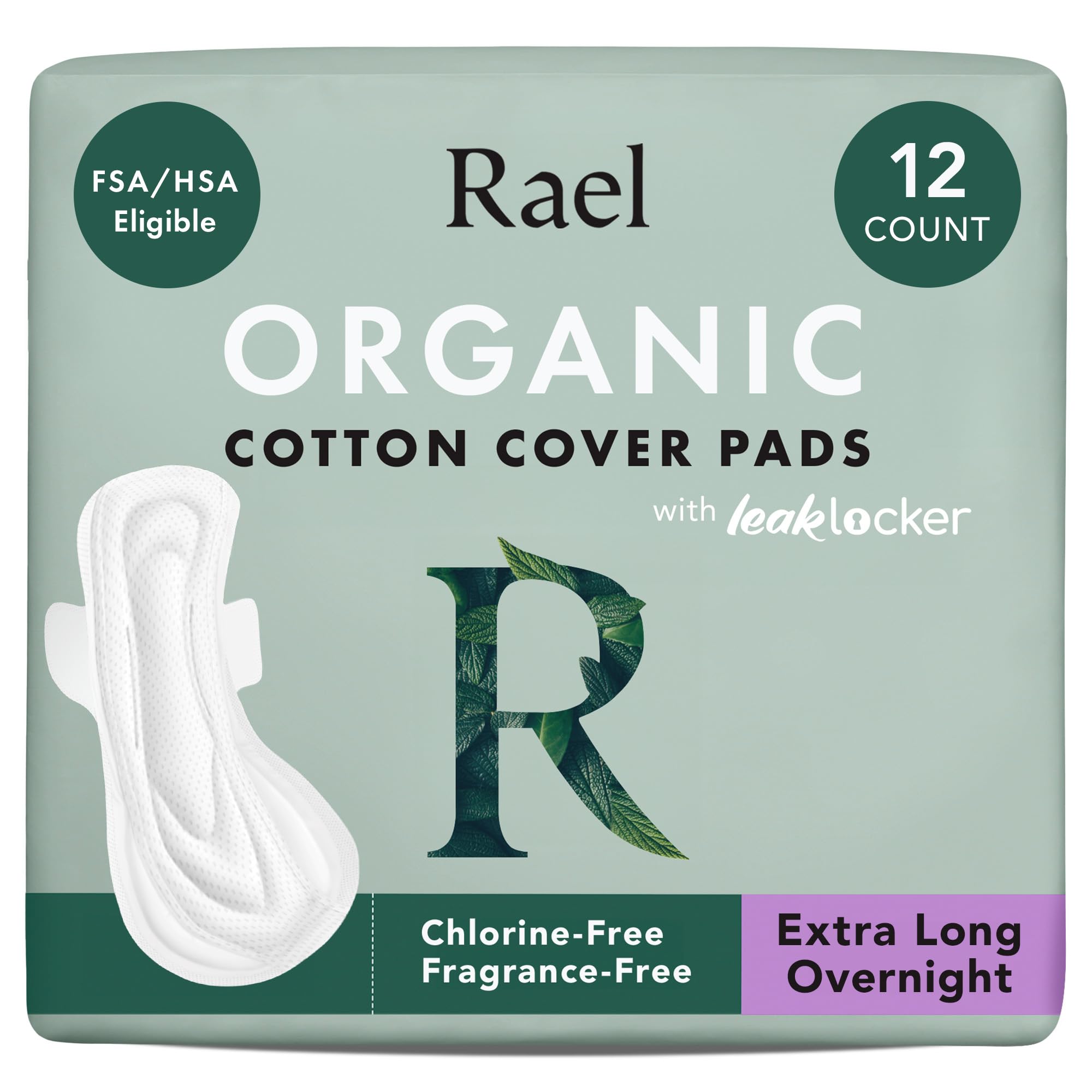 Rael empaque frontal XL orgánico mostrando protección nocturna