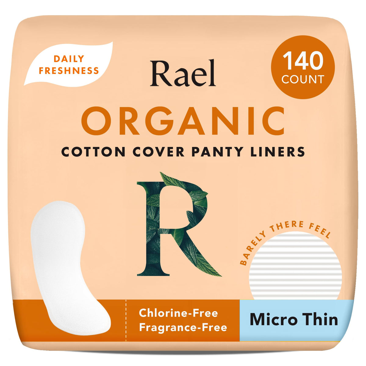 Rael empaque frontal que muestra 140 protectores y conveniencia diaria