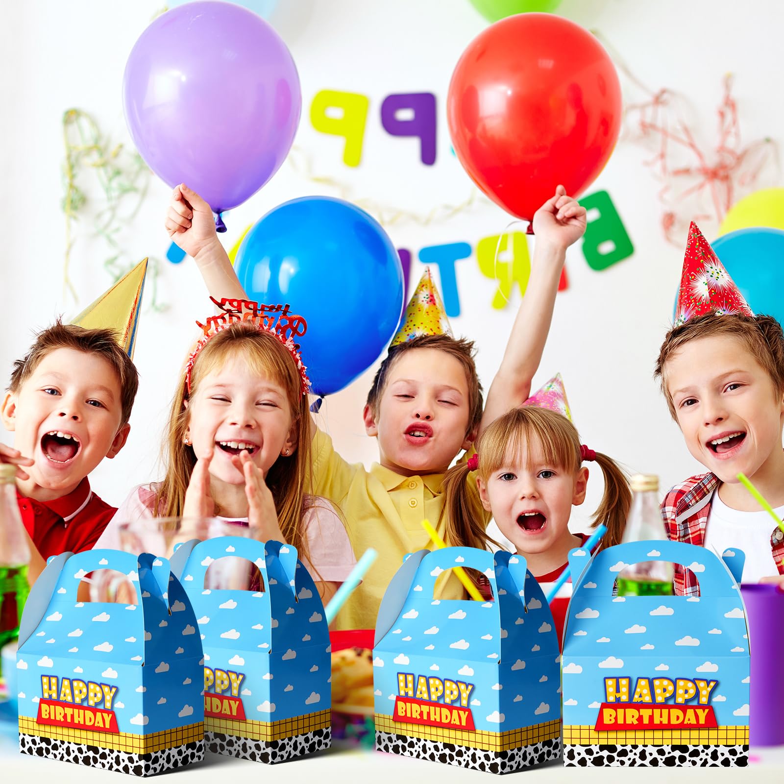 Ragnhild caja en decoración de mesa infantil, añade encanto temático