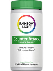 Rainbow Light Counter Attack vista frontal del envase con etiqueta clara y beneficios