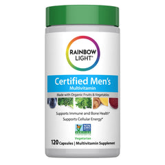 Rainbow Light envase frontal mostrando etiqueta clara y beneficios visibles