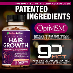 Rainbow Nutrients dos frascos del pack que indican suministro prolongado