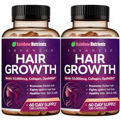 Rainbow Nutrients frente del empaque mostrando doble frasco y beneficios visibles