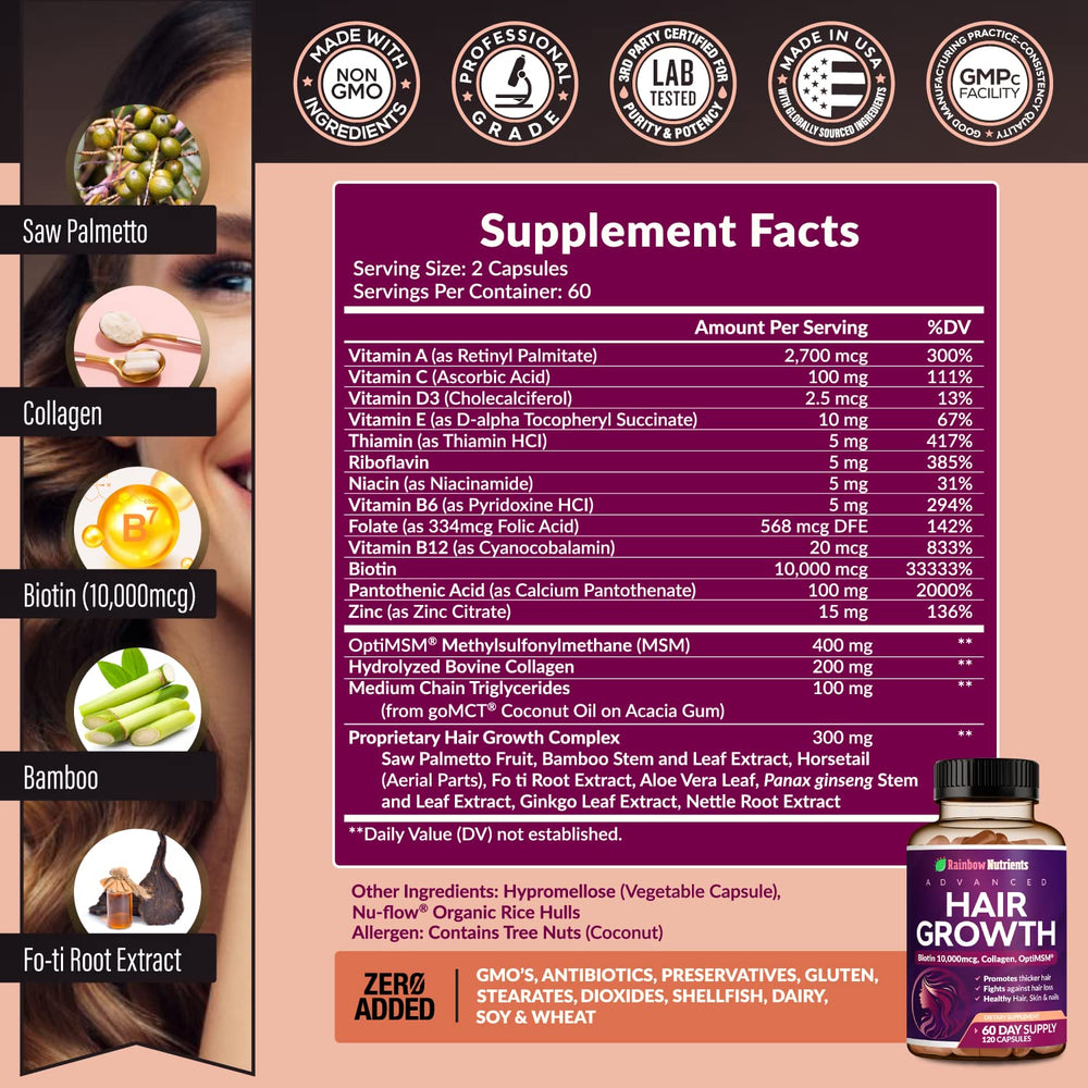 Rainbow Nutrients mano sosteniendo una cápsula para ver tamaño y fácil ingestión