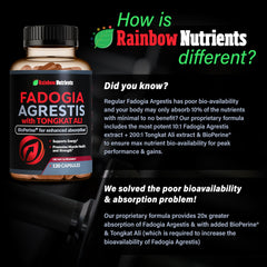 Rainbow Nutrients producto junto a equipo de entrenamiento mostrando uso