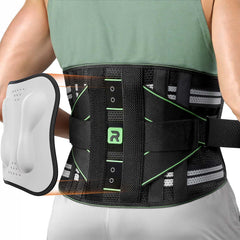 Rakiie faja frontal en empaque mostrando diseño y ajuste