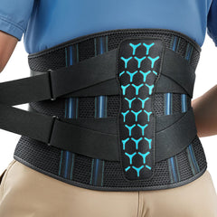 Rakiie frontal de la faja lumbar mostrando ajuste y soporte inmediato