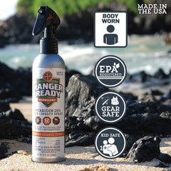 Ranger Ready junto a objeto para escala, botella 8 oz fácil de llevar