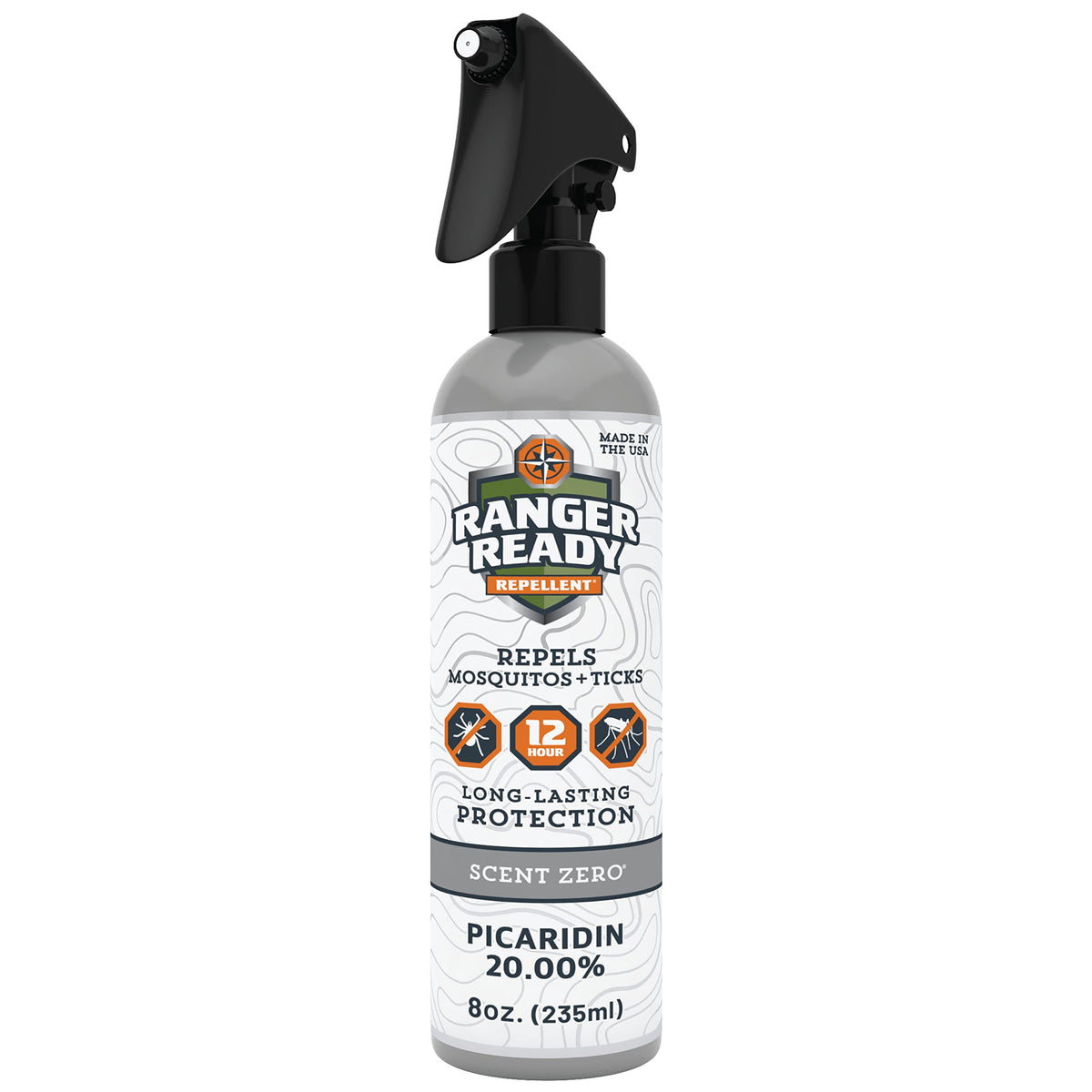 Ranger Ready vista frontal del envase 8 oz mostrando marca y formato práctico