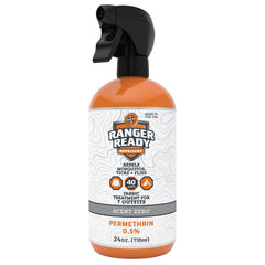 Ranger Ready botella frontal 24 oz mostrando formato y uso prolongado