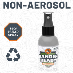 Ranger Ready niebla fina desde boquilla 360° cubre cuerpo de forma eficaz